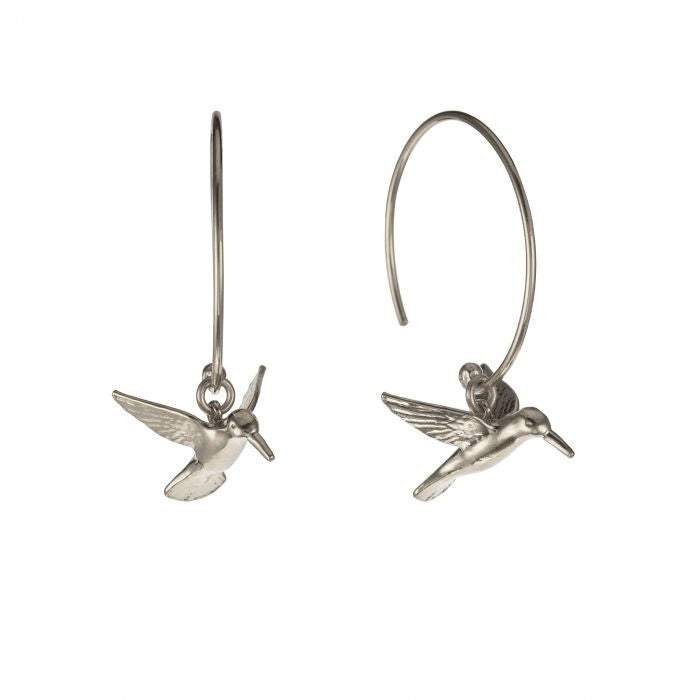 Hummingbird Hoop Earrings