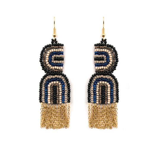 U Turn Beaded Earrings