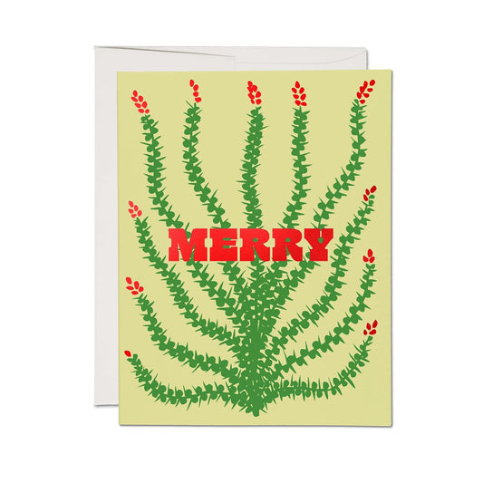 Merry Christmas Cactus Card