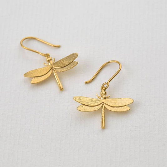 Dragonfly Hook Earrings by Alex Monroe