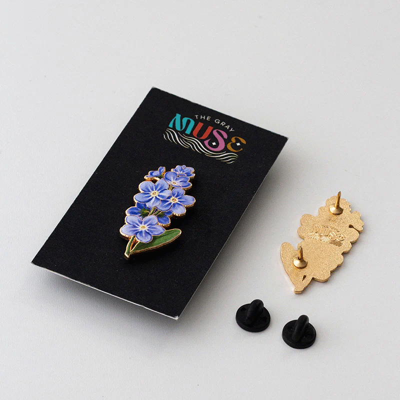 Forget-Me-Not Floral Enamel Pin