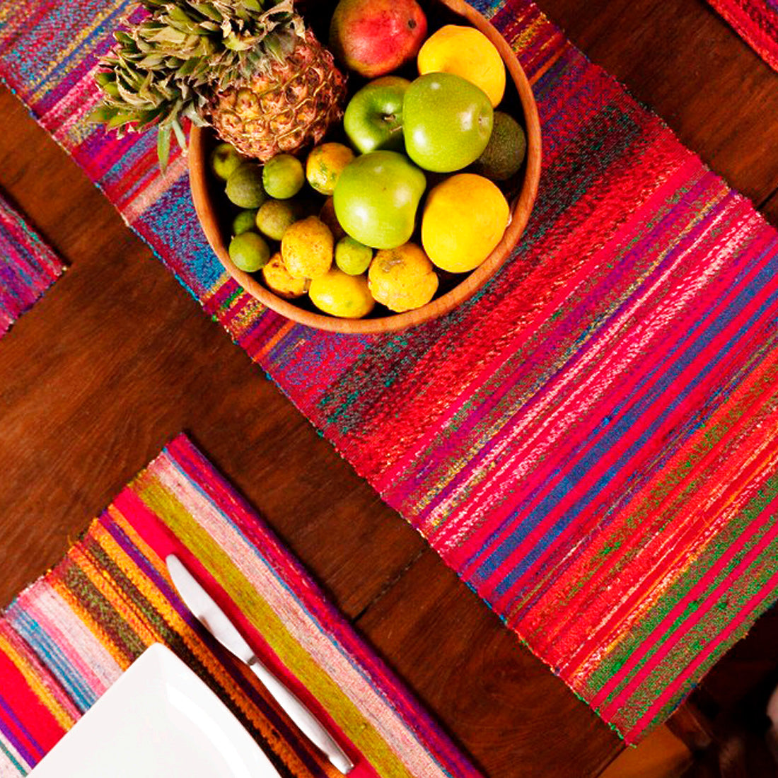 Harar Recycled Silk Ethiopian Table Runner