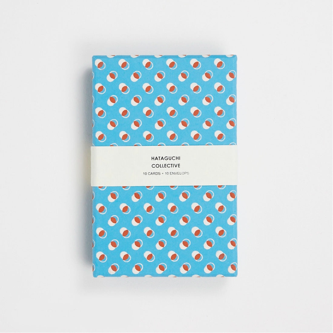 Recycled Cotton Notecard Set - Temari Light Blue