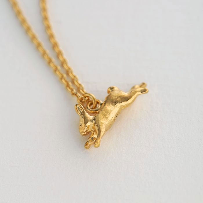 Leaping Rabbit Necklace by Alex Monroe