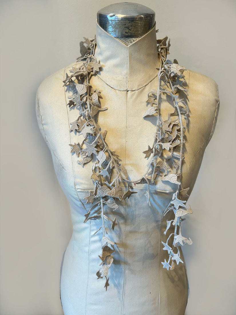 Birdies Lace Necklace by NUNO