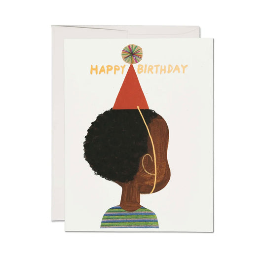 Birthday Boy with Party Hat Card