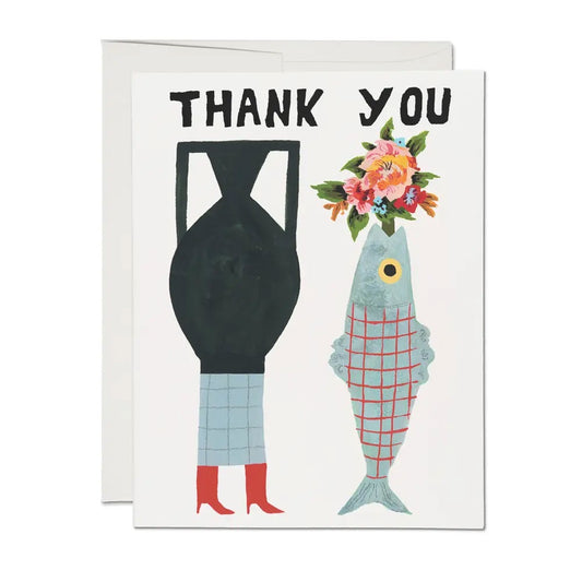 Fish Vase Thank You Card