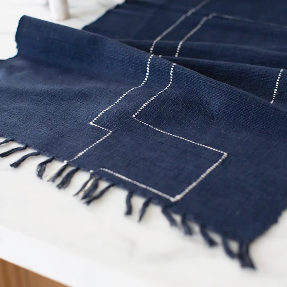 Menged Handwoven Ethiopian Cotton Table Runner