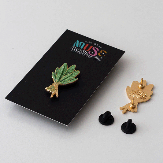 Sage Plant Enamel Pin