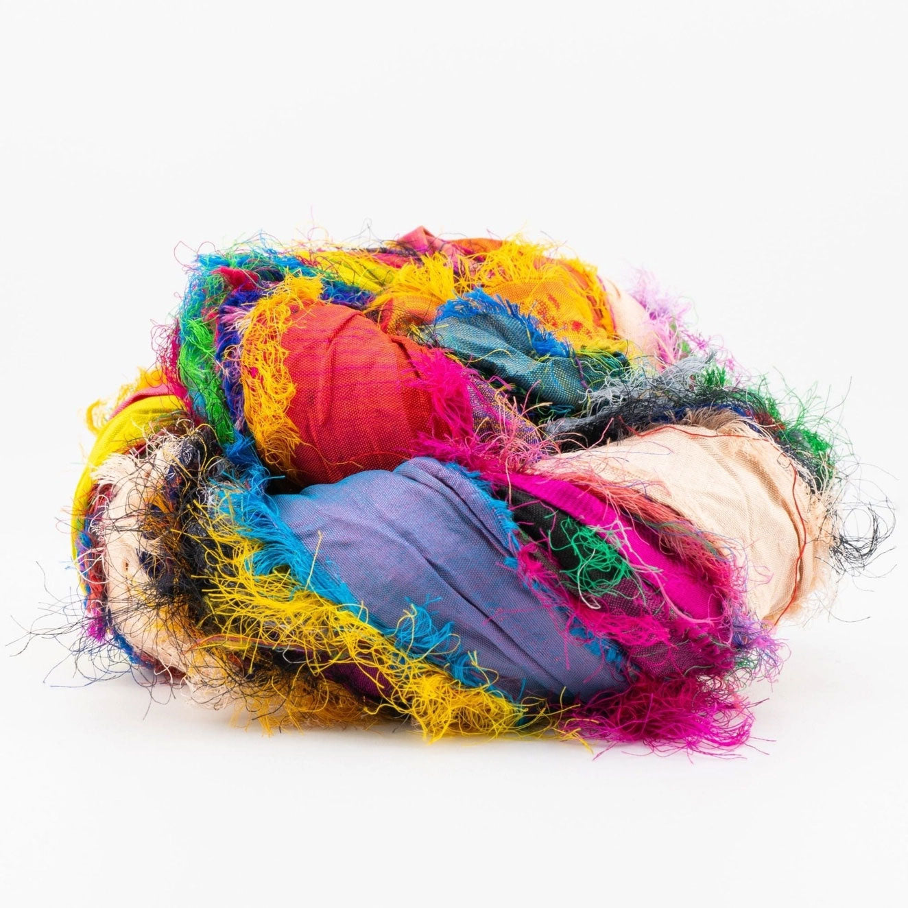 Recycled Sari Silk Ribbon Yarn - Tibet Jewels