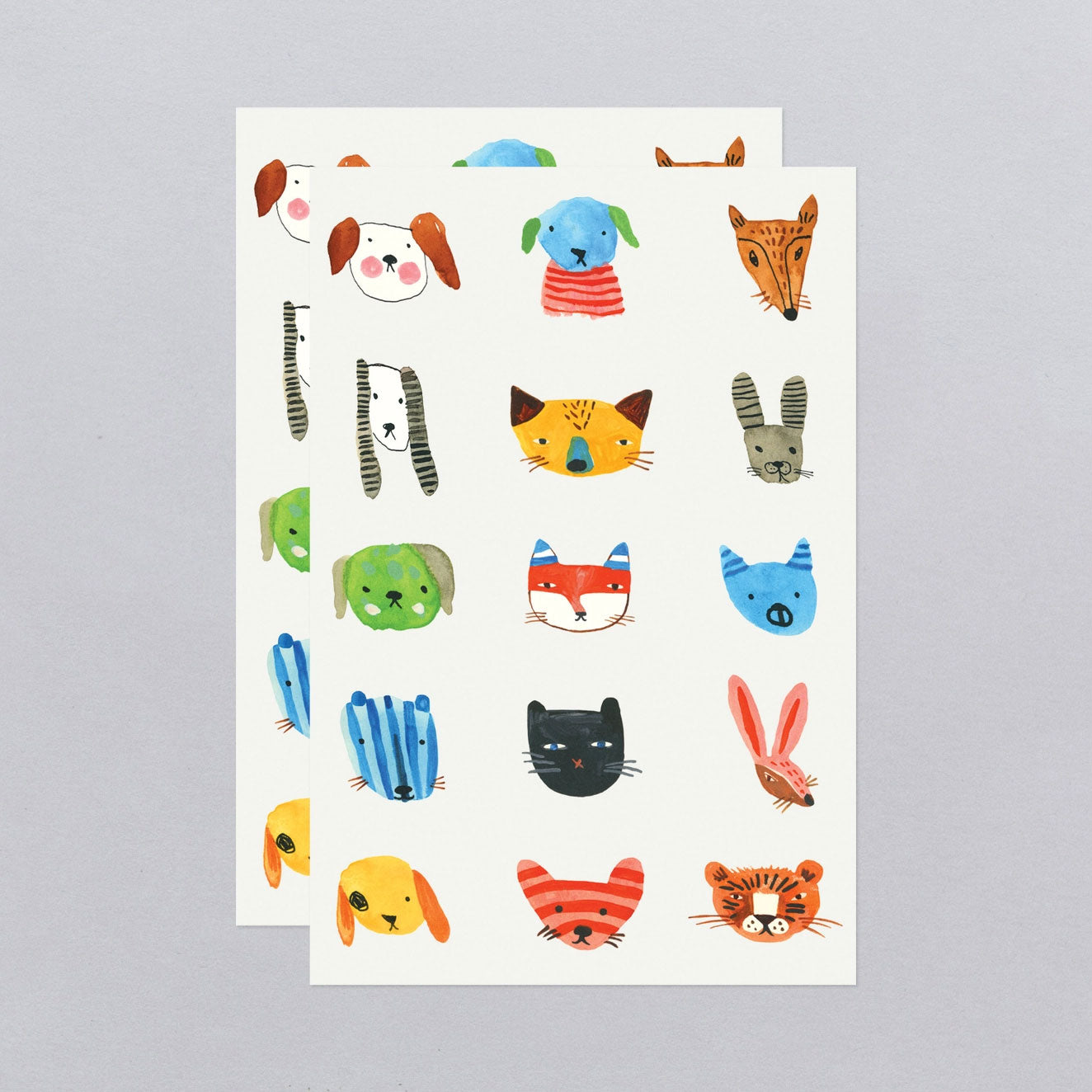 Fuzzy Faces Tattoo Sheets