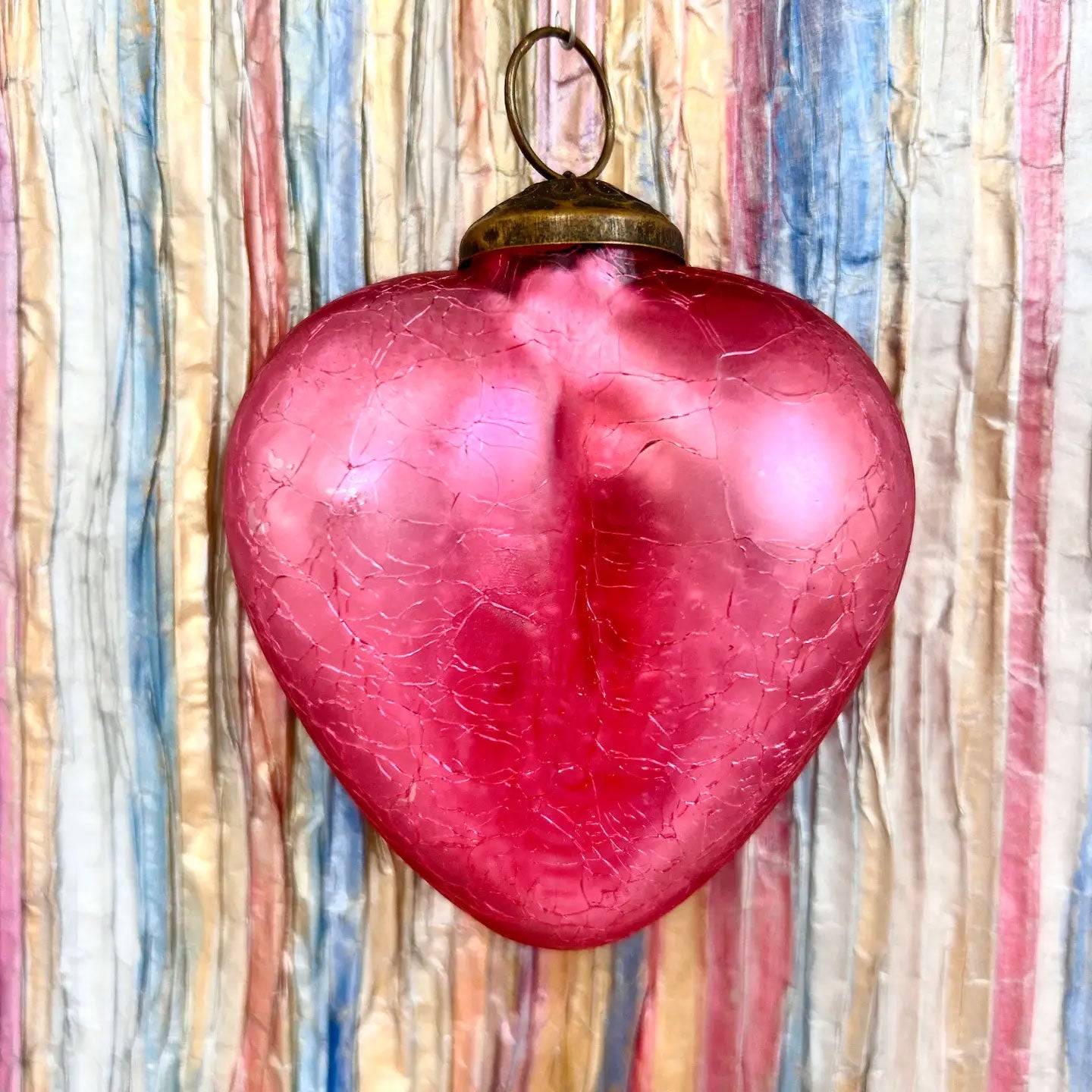 Glass Hearts - 3" (assorted colors)