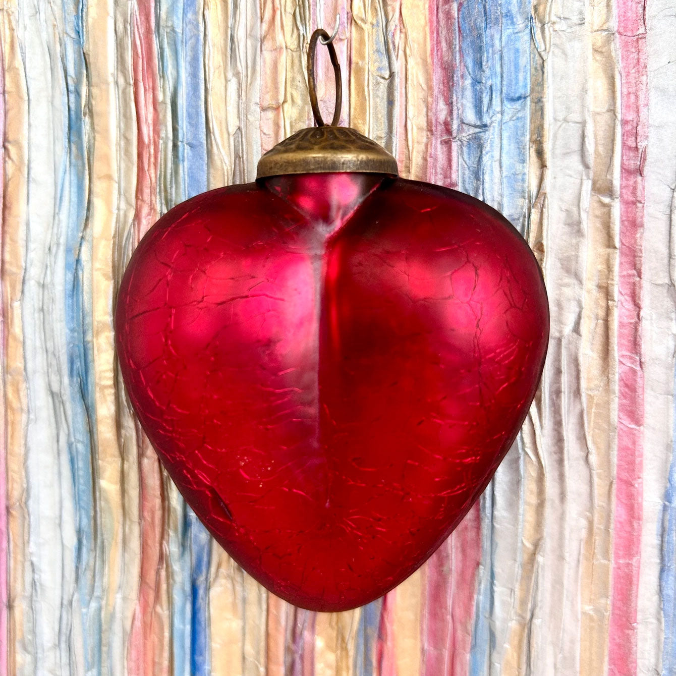 Glass Hearts - 3" (assorted colors)