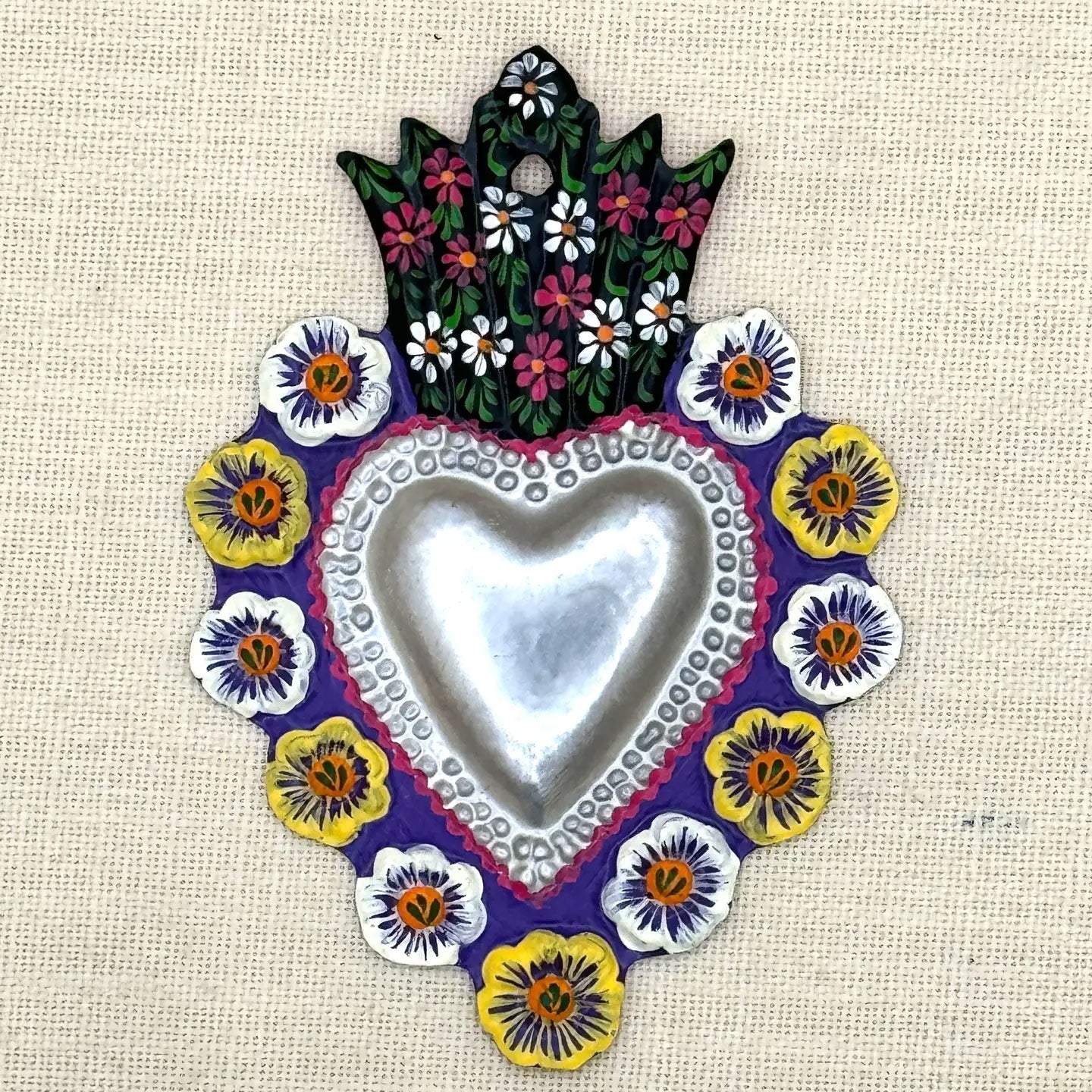 Hand Painted Tin Heart