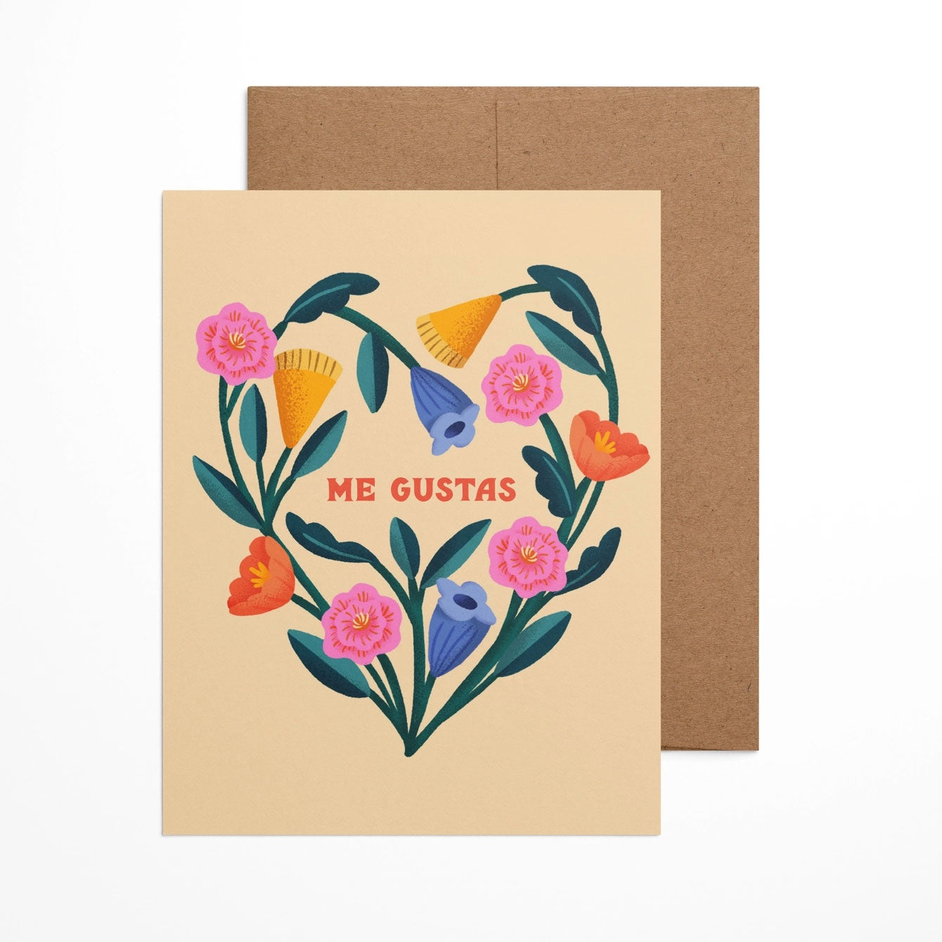 Me Gustas - Greeting Card