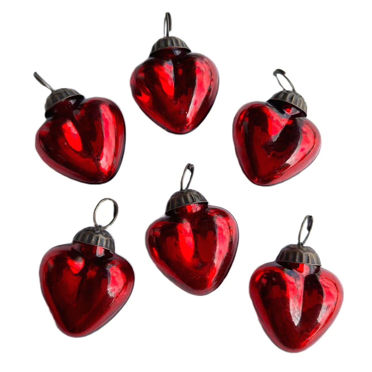 Mini Glass Hearts (assorted)