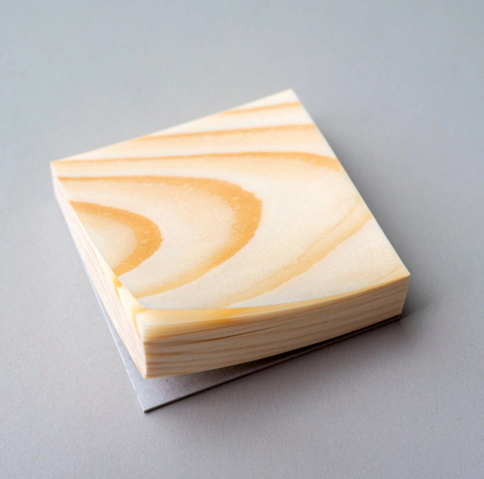 Handcrafted Wood Leaf Notepad