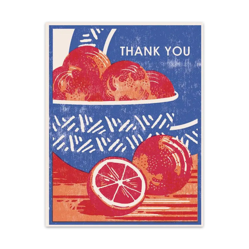 Blood Orange Thank You Card – Craft Contemporary Shop