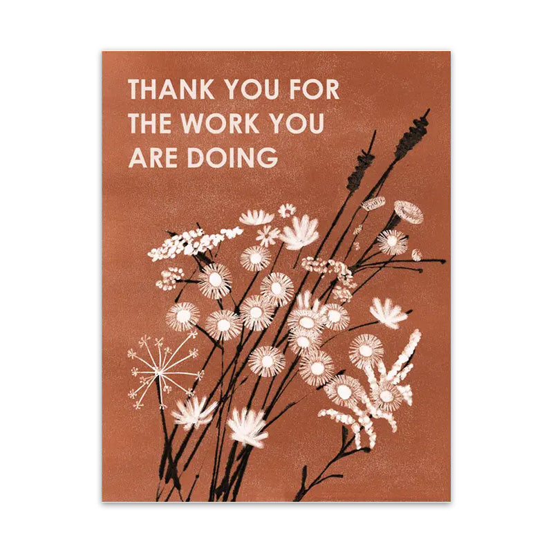 Thank You for the Work Card – Craft Contemporary Shop