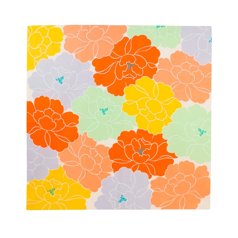 Furoshiki - Peony Orange