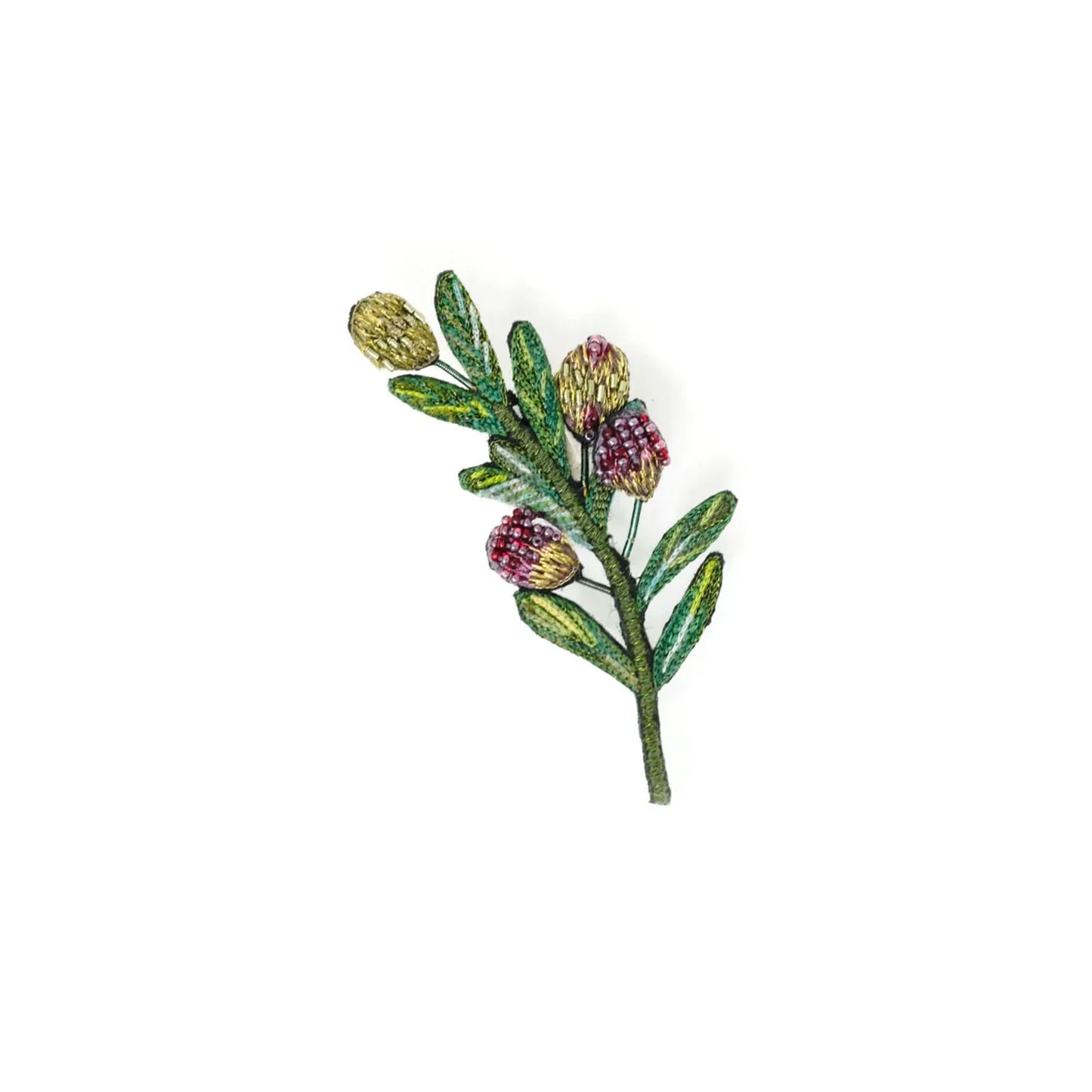 Olive Branch Brooch Pin