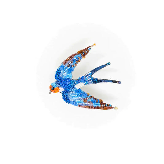 Flying Swallow Brooch Pin