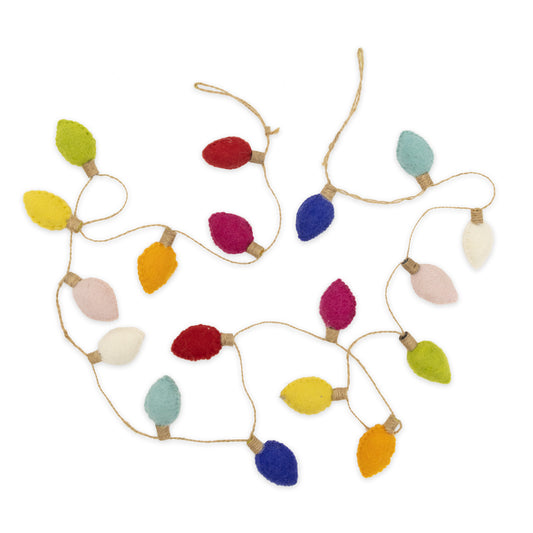 Holiday Lights Felt Garland