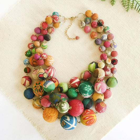 Orb Kantha Necklace