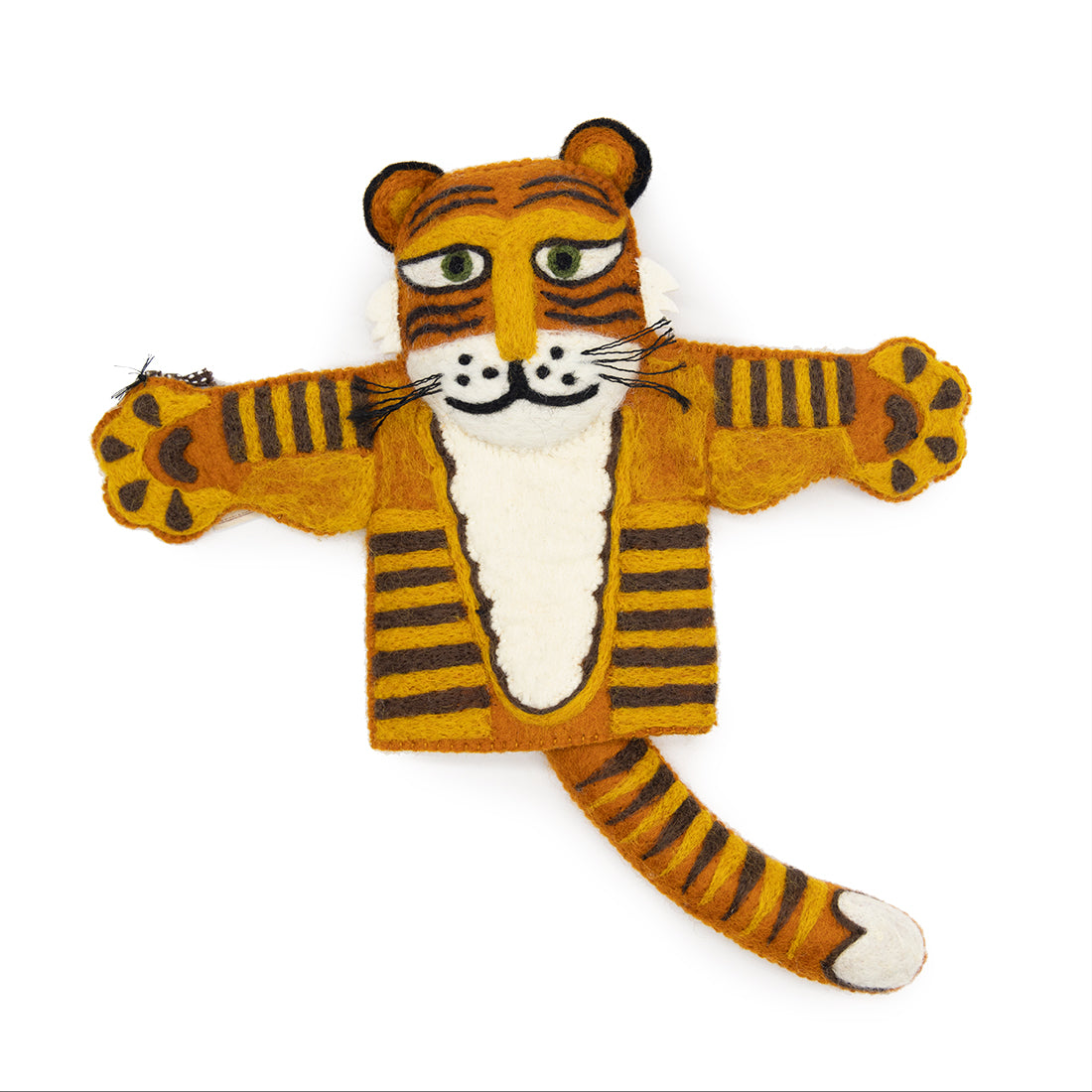 Felted Hand Puppet - Tiger – Craft Contemporary Shop