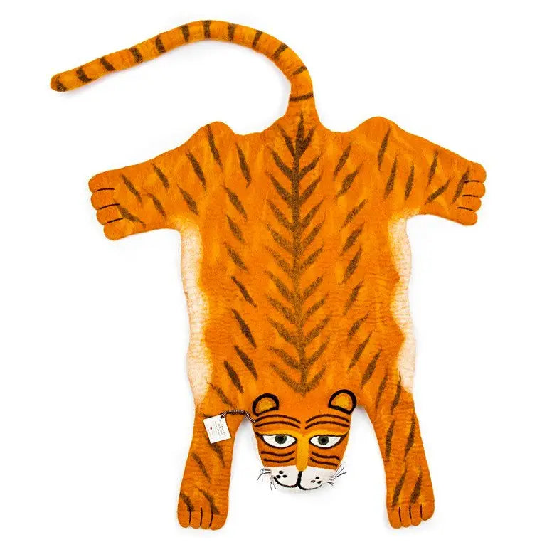 Felted Tiger Rug